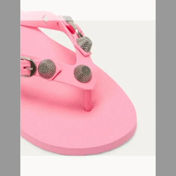 Balenciaga Cagole Studded Flip Flop Sandals (Orig. $495) w/tax (Size 6B/36EU)